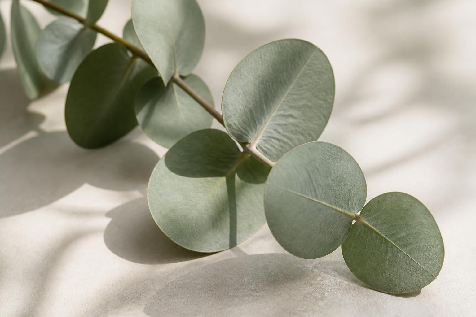 Eucalyptustak in zacht daglicht